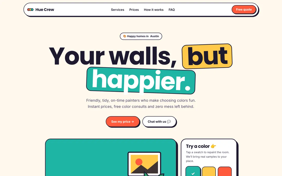 Hue Crew: Playful colour concept